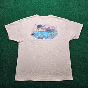 Guy Harvey Tshirt Mens XL Yellow Short Sleeve Coastal‎ Conservation Association